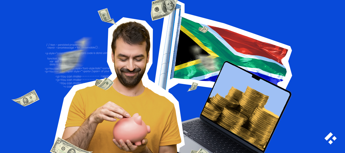 Software Developer in South Africa with South African Flag