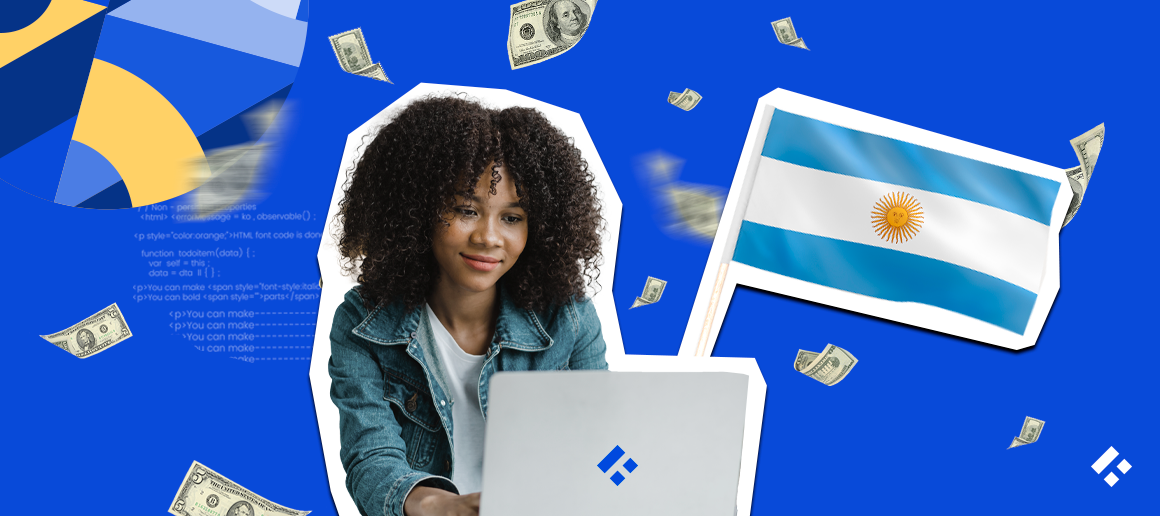 Software Developer in Argentina with Argentine Flag
